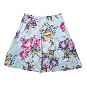 CAbi Afternoon In The Garden Floral Watercolor A-line Skirt Vintage Y2K Size 2